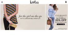 Tablet Screenshot of kooba.com